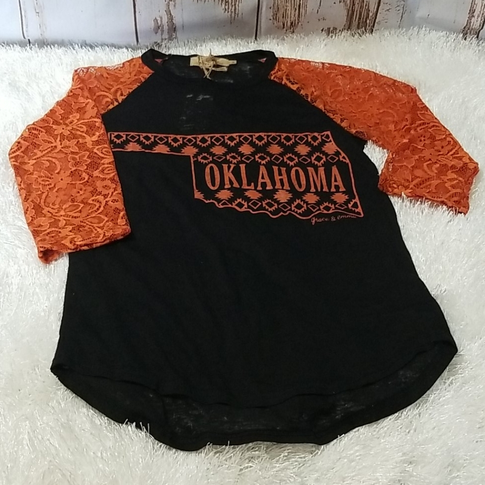 Orange and Black Oklahoma shirt